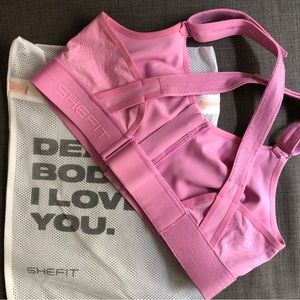 Shefit Flex Sports Bra Limited Edition color Powerful (bright pink)